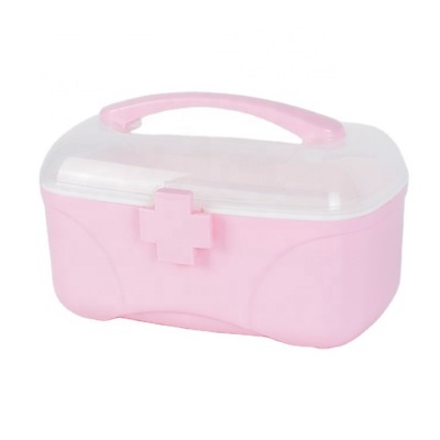 OEM Portable Sealed Pill Case Colorful Plastic Medicine Storage Box Sundries Large Compartments Family Medicine Box