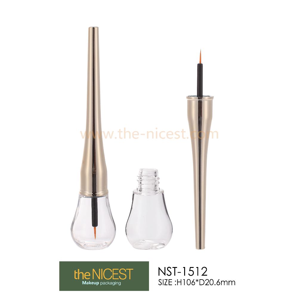 Private label clear injection mini eyeliner tube customized plastic tube