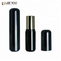 PA-1021 Empty cylinder shiny black lipstick tube packaging