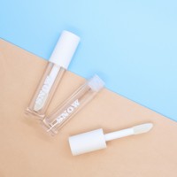 Wholesale white round liptint packaging liquid lip stick containers lipgloss tube for cosmetic packaging